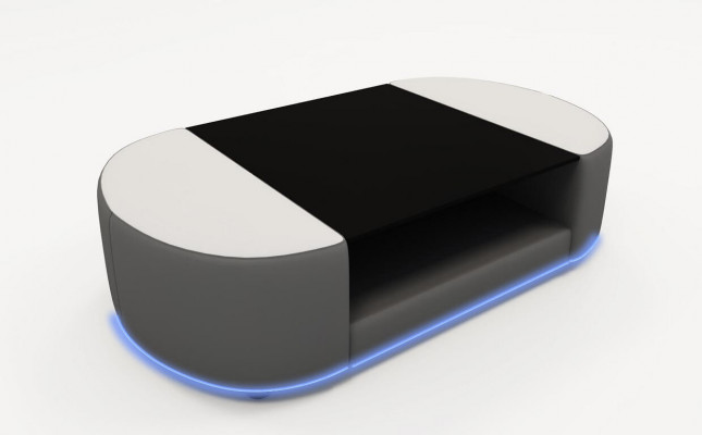 Table basse de canapé Salon Design Verre Canapé Table basse Rembourrage Table Tables