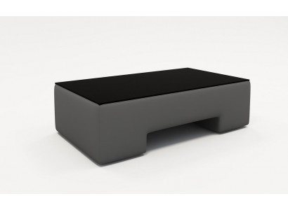 Cuir Café Design Canapé Rembourrage Table Verre Salon Tables Tables