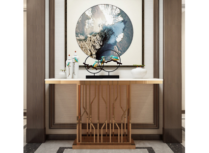 Table console de luxe moderne Tables consoles Bois Or Table d'appoint