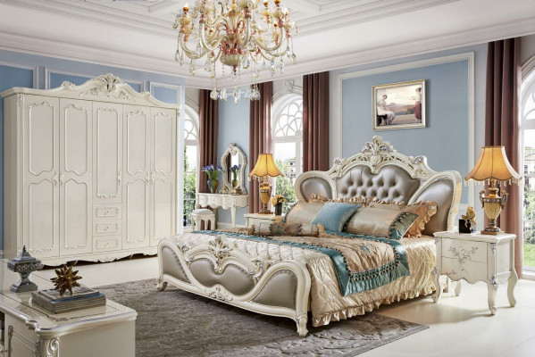 Armoire de style Baroque Antique Rococo Armoires de chambre en bois massif neufs