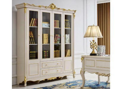 Armoire Livres Etagère Bureau Baroque Étagères Rococo Armoires nouveau Bois massif