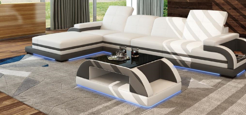 Tableau de café de table de concepteur moderne table en verre de table de côté canapé Tables Salon