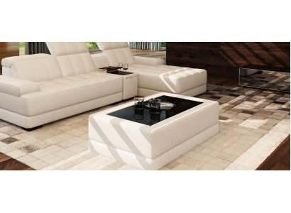 Table basse moderne, table designer, table en verre, tables d'appoint pour canapé, salon
