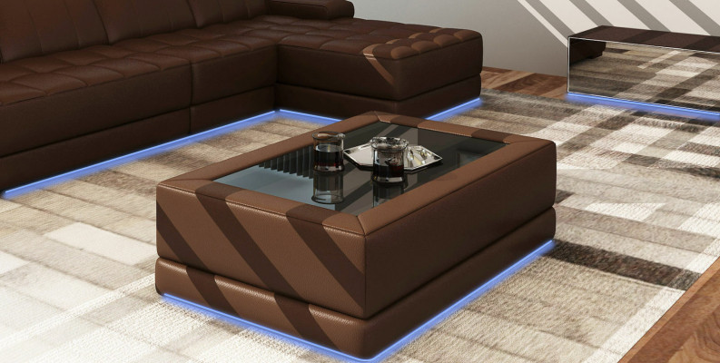 Table basse moderne, table designer, table en verre, tables d'appoint pour canapé, salon