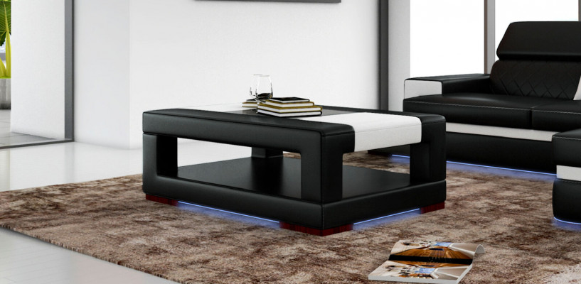 Table en verre de salon de luxe, table d'appoint designer, tables de salon