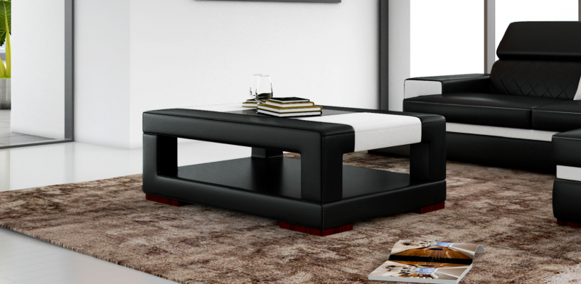Table en verre de salon de luxe, table d'appoint designer, tables de salon
