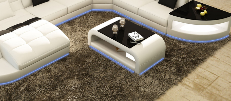 Conception Table basse Table en verre Tables Rembourrage Table Salon Meubles côté