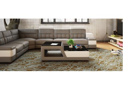 Table basse en verre de design moderne Table d'appoint Canapé Tables Salon Table basse Table