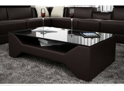 Table basse de designer classique ou luxueux Décoration Canapé Table de salon en cuir
