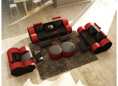 Salon moderne Canapé Siège Rembourrage Suite Canapés 3+2+1 Design
