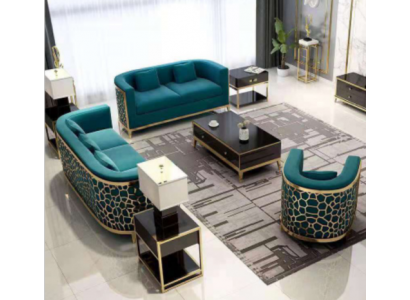 Ensemble de canapés Canapé 321 Siège Tissu Canapés Canapé Luxe Meubles Rembourrage