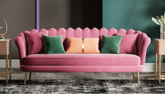 Möbelsitz-Design Couch Lounge Sofas Textil Samt Sofagarnitur 3+2+1-Sitzer Sofa