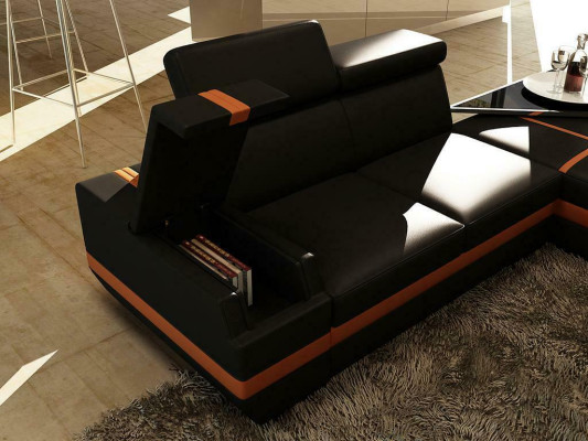 Canapé en cuir Canapé Canapé en forme de U Design Canapé moderne Canapé d'angle Canapés Design 5099