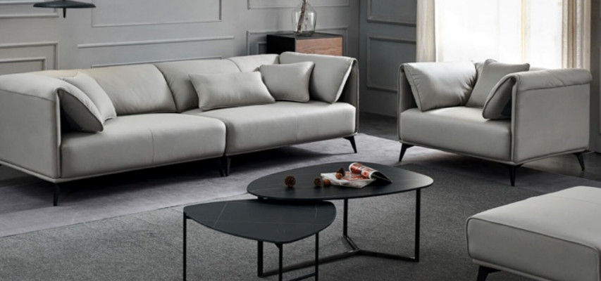 Canapé design italien, ensemble de canapés 4+1 places, canapé, mobilier rembourré