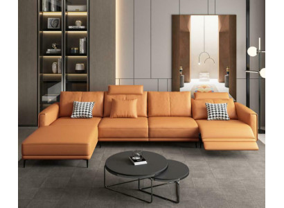 Canapé Canapé Moderne Relax Siège Mobilier de Luxe Paysage de Vie Canapé d'angle en forme de L Tapisserie