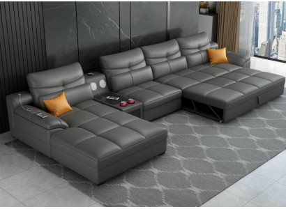 Canapé Canapé canapé d'angle en forme de U Rembourrage Moderne Siège de détente de luxe Mobilier Salon paysager