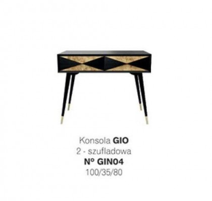 Table console Commode Table d'appoint Bois Moderne Luxe Design en or