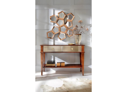 Console de table Table de console de chambre en bois de luxe classique Commode Marron nouveau