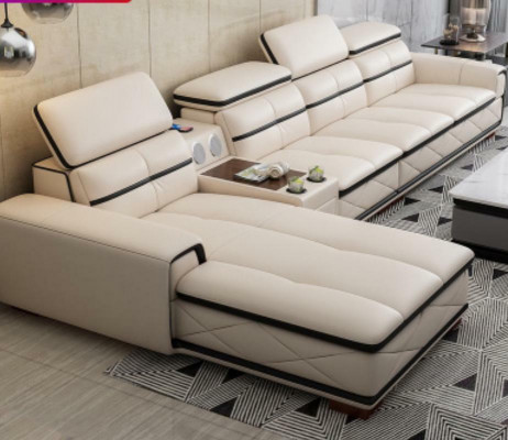 Canapé Meubles Salon paysage de vie Canapé d'angle de luxe Canapé d'angle en forme de L Rembourrage Sofas modernes neufs
