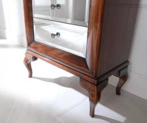 Vitrine Armoires Vitrines Bois Luxe Salon Mobilier Armoire Marron Baroque nouveau
