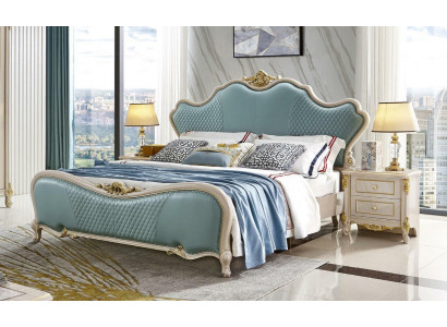 Lits de designer lit de chambre à coucher Chesterfield lit de luxe d'hôtel lit double en bois massif