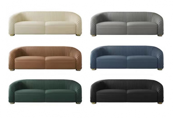 Design Tapisserie de siège de luxe Canapé Tissu Canapé 3 places Similicuir
