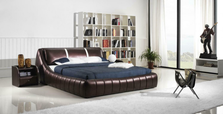 Design de lit d'hôtel moderne Lits XXL Style de luxe en cuir double 140 160 180x200cm