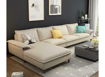 Paysage vivant Canapé d'angle Rembourrage Textile Moderne Relax Siège Mobilier de luxe Canapé 329 cm