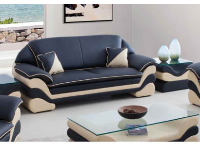 Canapé en cuir Canapé classique r 3 places Canapés Canapés Designer Tapisserie
