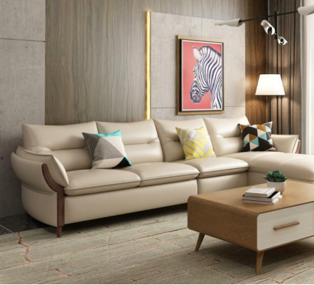 Meubles Paysage de vie Canapé de luxe Suite d'angle Canapé d'angle en L Garniture Moderne Détente