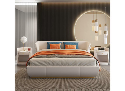 Lit double design lits doubles Hôtel moderne lit double cuir 180x200cm