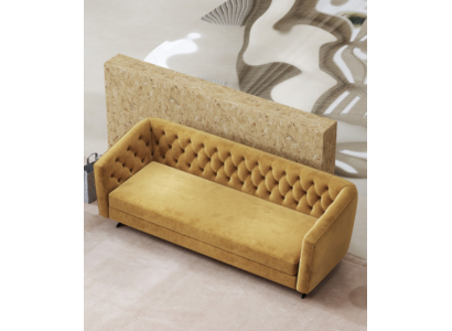 Mobilier de style italien 3 canapé trois places Canapé en tissu Tissu Canapés