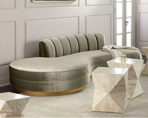 Canapé relaxant rond Canapés de luxe Canapé rond 3 places Canapés ronds Coin ovale nouveau
