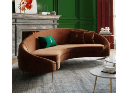 Canapé d'angle 3 places en velours Rembourrage Moderne Relaxation Grand coin salon de meubles de luxe