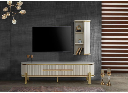 Luxueux meuble TV, meuble télé, commode, bahut, buffet, unité murale 2 pièces neuf.