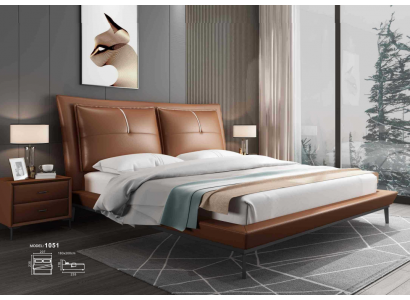 Lit de designer Chambre Lits Hôtel Cuir Mobilier Italien
