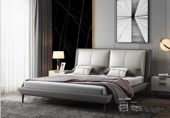 Lit de chambre Lit double Lit de jeunesse Lit en tissu Cadre de lit