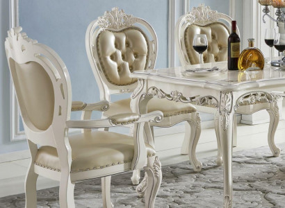 Beige - Classique r Chesterfield x1 Chaise en cuir Chaise Salle à manger Mobilier d'assise