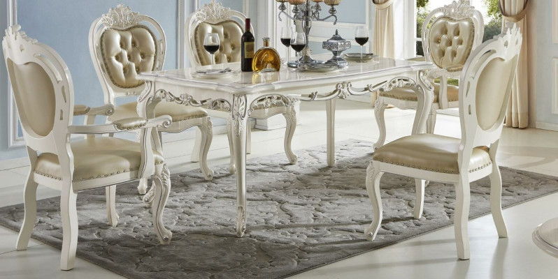 Beige - Classique r Chesterfield x1 Chaise en cuir Chaise Salle à manger Mobilier d'assise