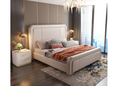 Designer lit double Hôtel de luxe chambre 180x200cm Lits