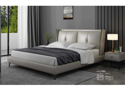 Lit classique Lit rembourré de luxe Chambre double en bois 180x200