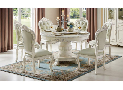 Chaise longue inclinable Chesterfield classique Conception de chaise simple Salle à manger en cuir Chaise