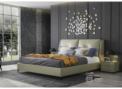 Design de revêtement de lit Lits doubles de luxe pour hôtel Chambre à coucher Dormir 180x200cm