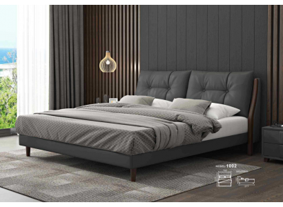 Hôtel Lit Luxe Design Lits Rembourrage Bois Cuir Chambre 180x200