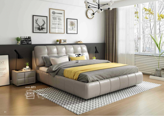 Lit Lits Lit double Chambre Mari Rembourrage Lit Lits doubles 180x200cm nouveau