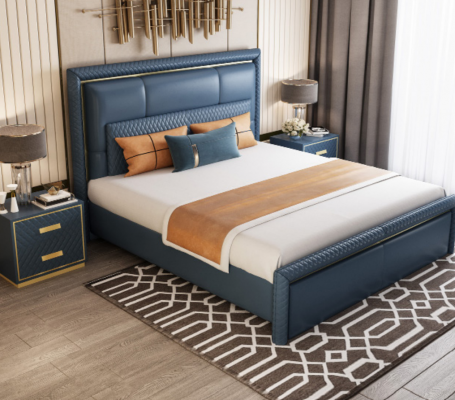 Lit design Chambre Lit double Lits Hôtel Luxe Rembourrage Cuir