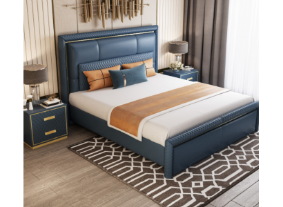 Lit design Chambre Lit double Lits Hôtel Luxe Rembourrage Cuir