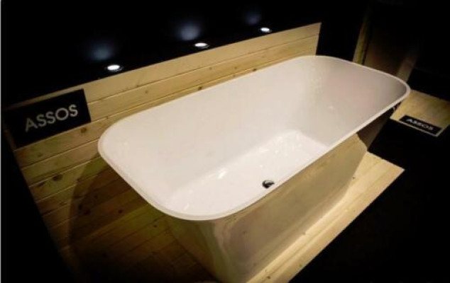 Baignoire exclusive Baignoires en argent Baignoire acrylique sur pieds Design