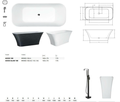 Baignoire exclusive Baignoires en argent Baignoire acrylique sur pieds Design