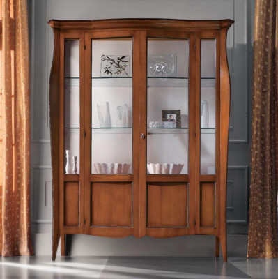 Vitrine Armoires Vitrines Armoire Bois Verre Meubles Salon Classique Buffet